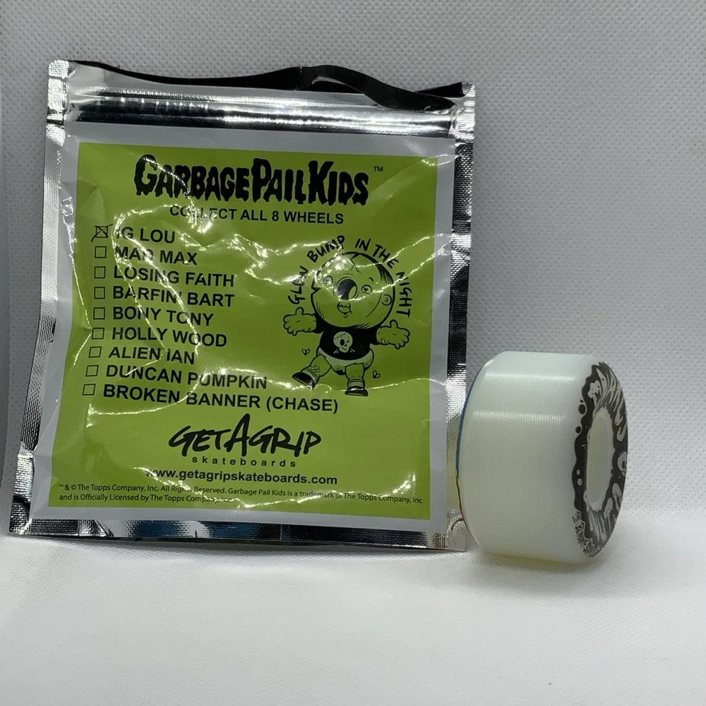 Garbage Pail Kids x Get A Grip S4 IG‎ LOU -Glow In Dark Skateboard Wheel GPK